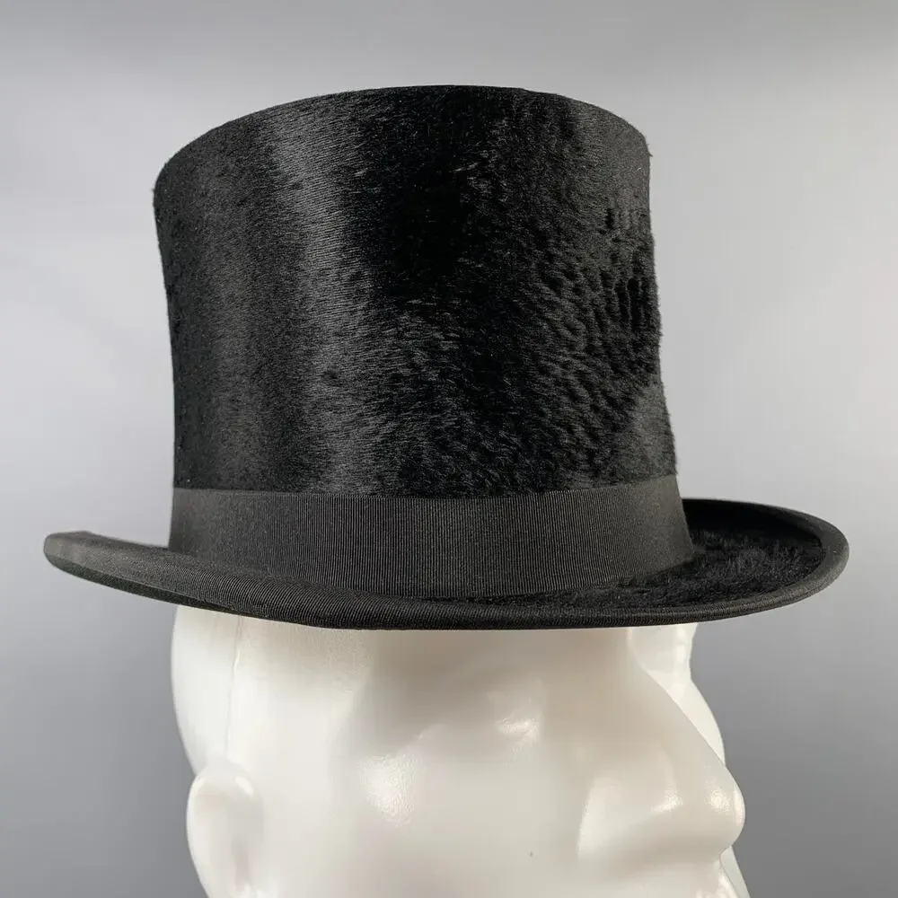 SPECIAL MAKE Black Felt Top Hat